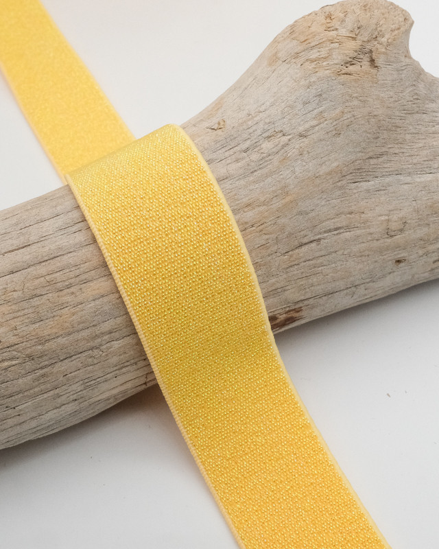 Elastique Lurex 25MM jaune